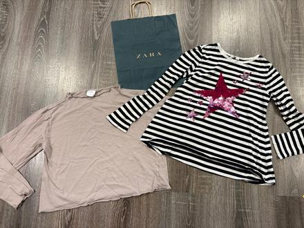 Zara a gap trička s dlhym rukavom 11-12 rokov, zara,152