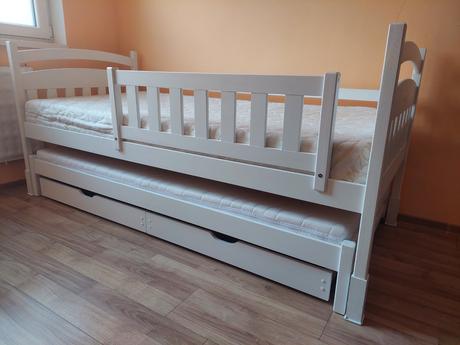 Posteľ s prísteľkou a šuflíkmi, šírka (cm): 90,dĺžka (cm): 200