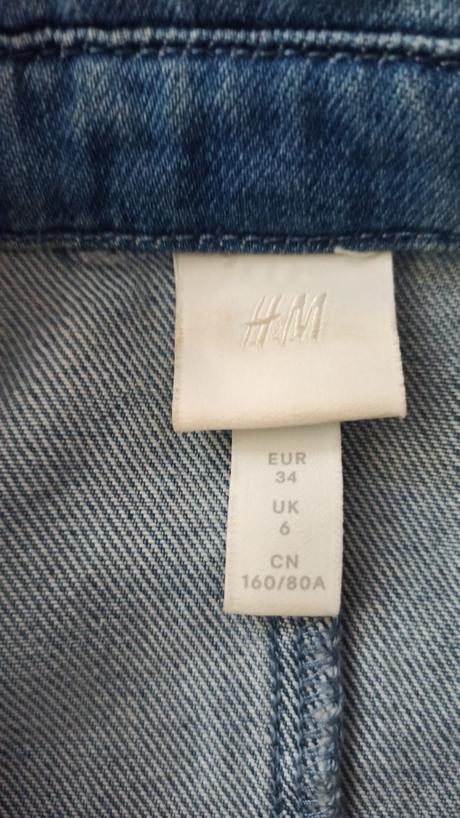 Dámske riflové šaty vel.34, h&m,34