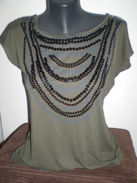 Tričko s flitrami, f&f,m