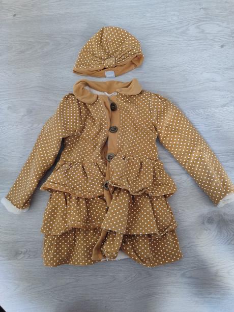 Kabátik s čiapkou popy, 104