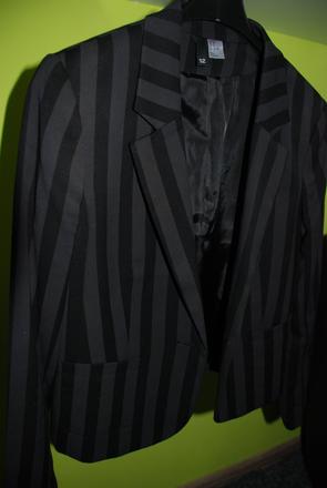 Pásikové sako, h&m,m
