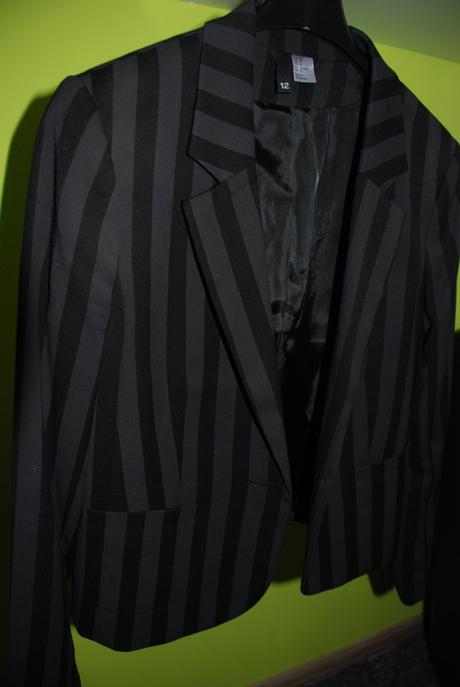 Pásikové sako, h&m,m