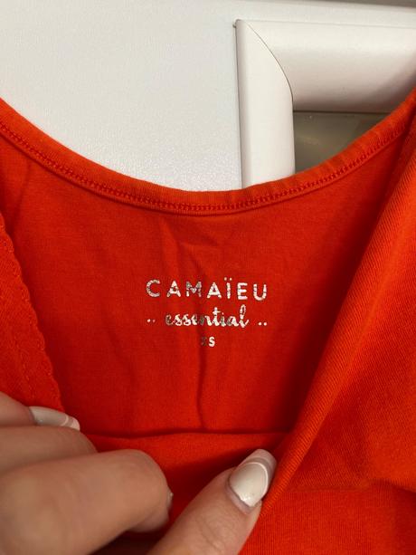 Oranžové tielko, camaieu,xs