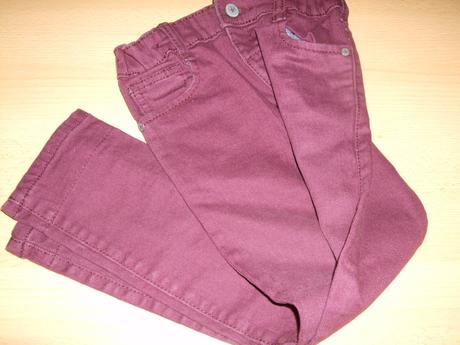 Džínsy slivkovej farby m&s , marks & spencer,116