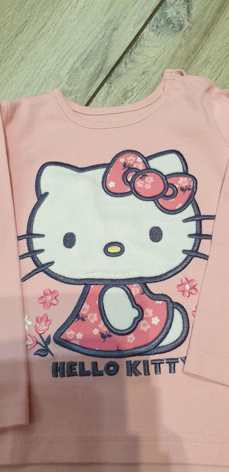 Tričko s dlhým rukávom veľk 80, hello kitty,80