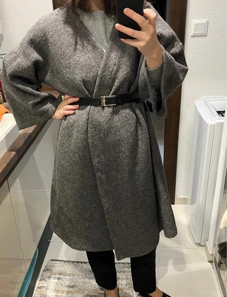 Kimonový vlnený kabát ninja retzer,