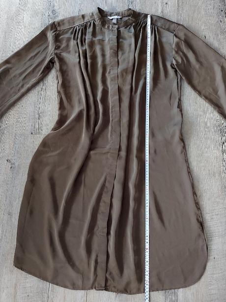 Elegantné khaki šaty, h&m,m