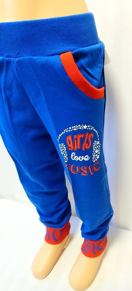 Modré tepláky music, n-feel, 98-104 cm, 104