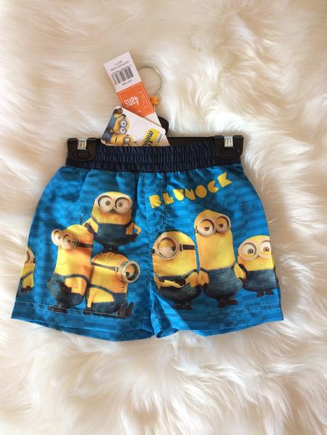 Chlapčenské šortky/plavky mimoni - 2 motívy., 104 / 116 / 128