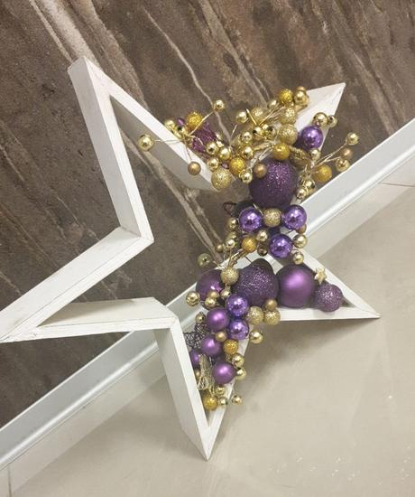 Adventný vianočný sviatočný veniec + hviezdy,