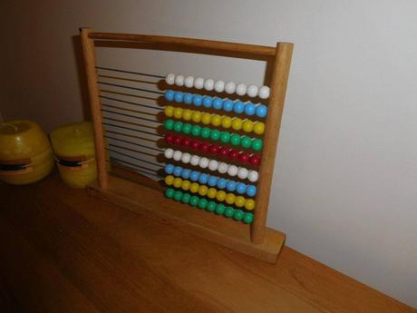 Retro počítadlo drevené,, 