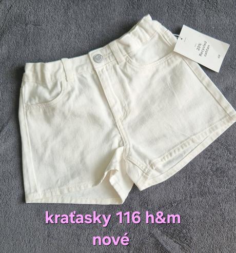 Kraťasky 116, h&m,116
