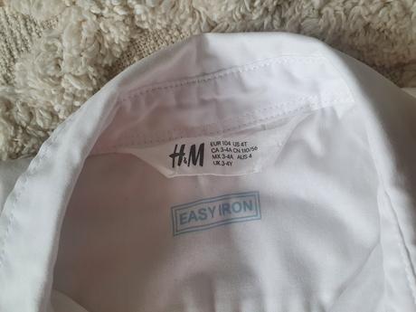 Biela košeľa h&m 104, h&m,104
