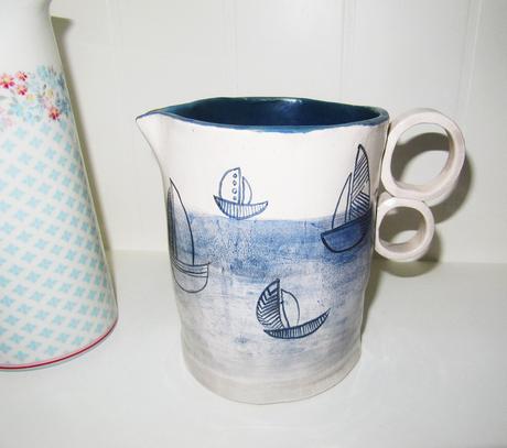 Džbán - námornícky, keramika, 