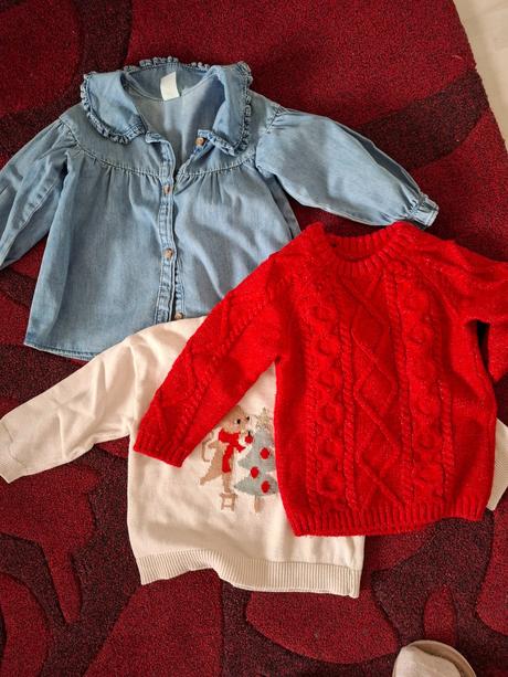 Vianočné pulóvre, h&m,86