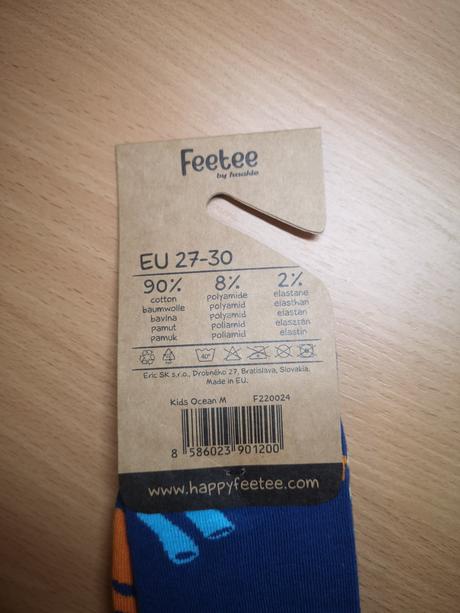 Ponožky s podmorským motívom v. 27-30 zn. fusakle, 28