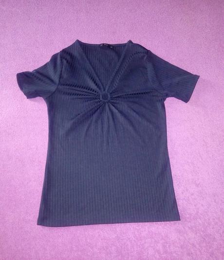 Tmavomodrý top, f&f,40