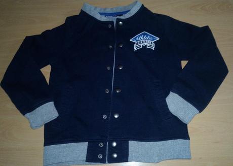 Chlapčenská teplákova štýlová bundičko mik 122/128, pepperts,128