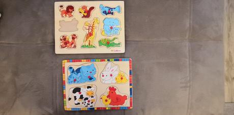 Detské puzzle v ráme - 6 druhov,