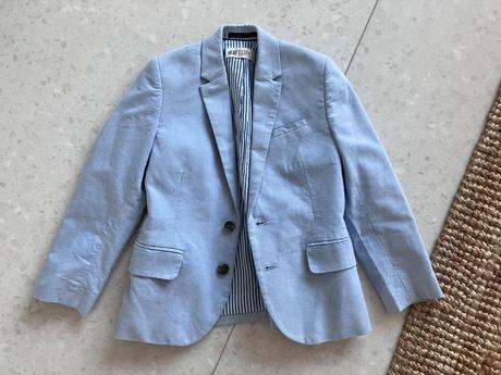 Bledomodré sako, h&m,116