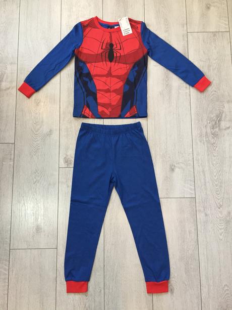 Chlapčenske pyžamo spider-man 6-8 rokov, h&m,122 / 128
