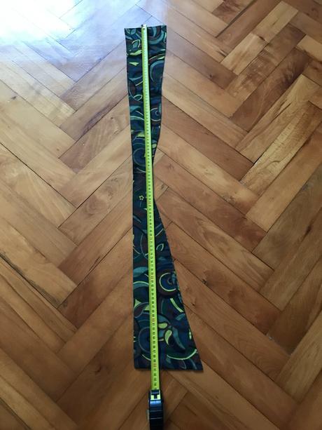 Farebná látková stuha / šál so vzorom,