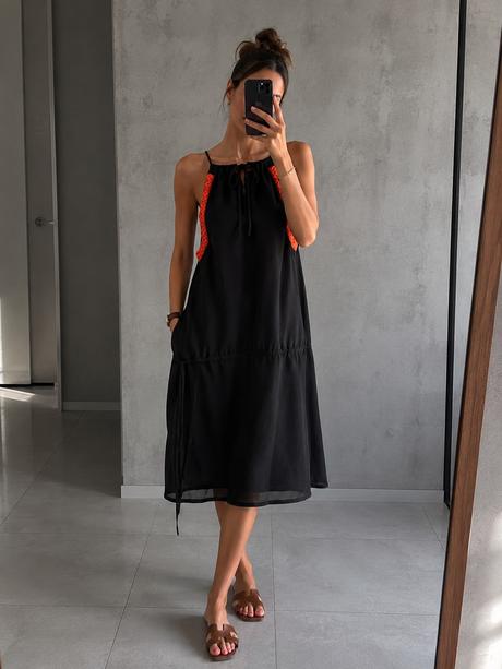 Boohoo letné midi šaty s korálikovým zdobením, veľ, 36