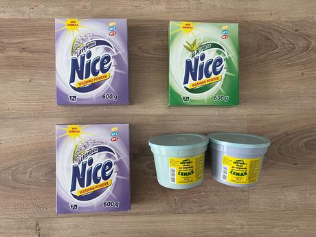 Pracie prášky a pasty na umývanie rúk, 