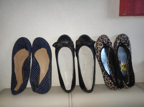 4 x balerínky  raz obuté, 37