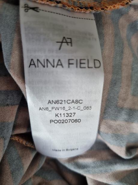 Horčicovo-modré šaty anna field veľ. s, s