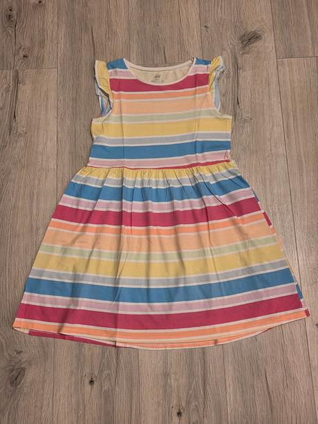 Letné farebné šaty, h&m,134