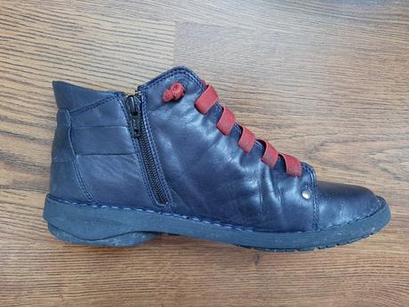 Štýlové kožené topanky robel, 37