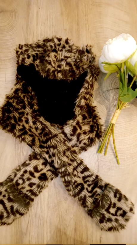 Zimná čiapka so šálom, matalan,92