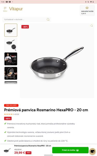 Je Prémiová panvica Rosmarino HexaPRO skutočne kvalitná?