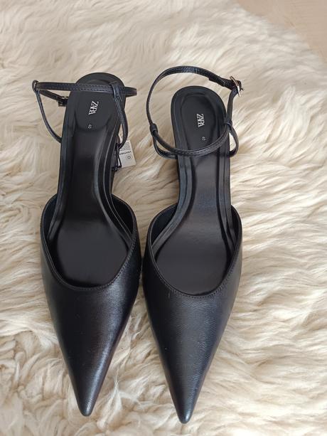 Kožené lodičky, zara,40