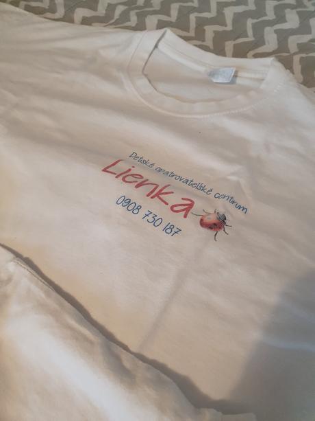 2 bavlnené tričká lienka do jasličiek v. xxl, xxl