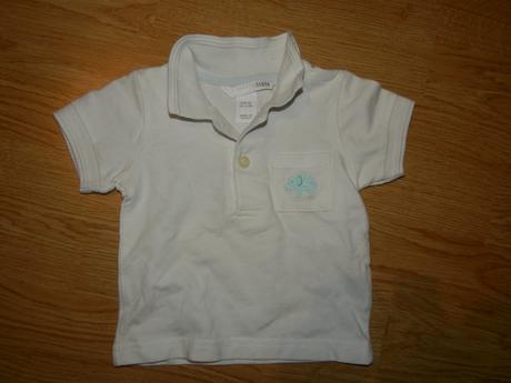 Značkové tričko s golierom, h&m,62