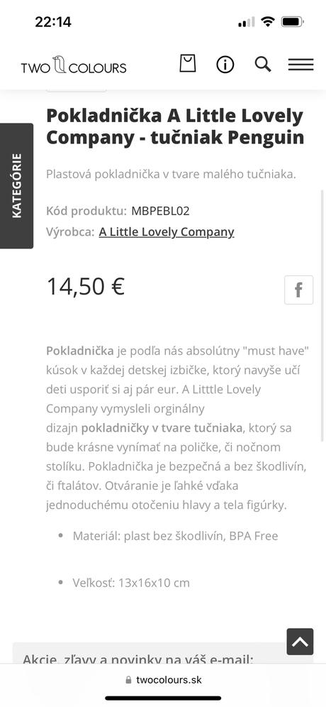 Pokladnička little lovely company,