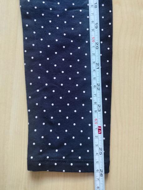 Bodkované legíny, h&m,128