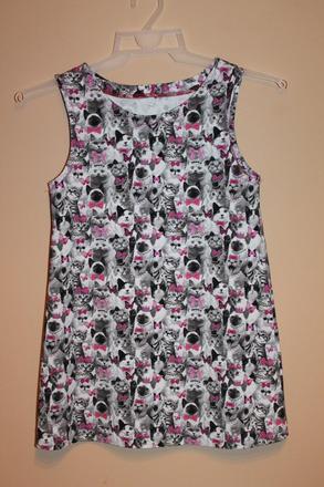 Mačičkové šaty s čelenkou, 116