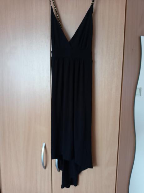 Mini šaty čierne+ zlaté, terranova,m