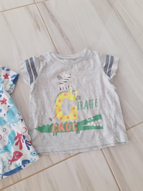 2x detské tričko s krátkym rukávom 80, 80