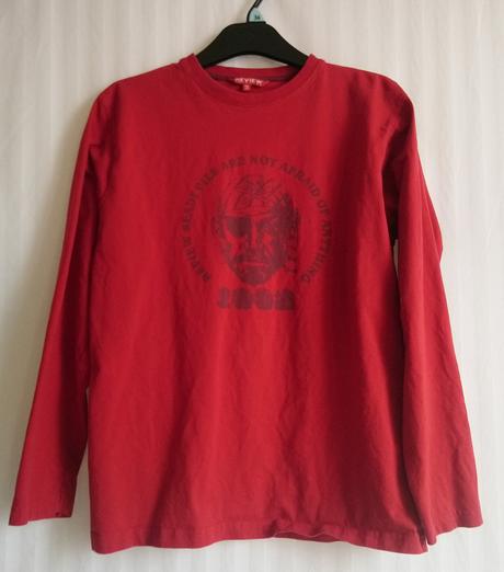 Chlapčenské červené tričko s motívom, review, review,158