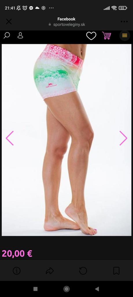 Športové šortky, xs