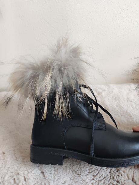 Dámske zimné kožené topánky, 38