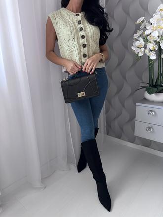 H&m - pletená vesta, h&m,s