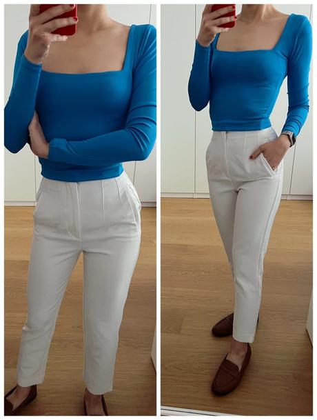 Top s hranatým výstrihom amisu, amisu,xs