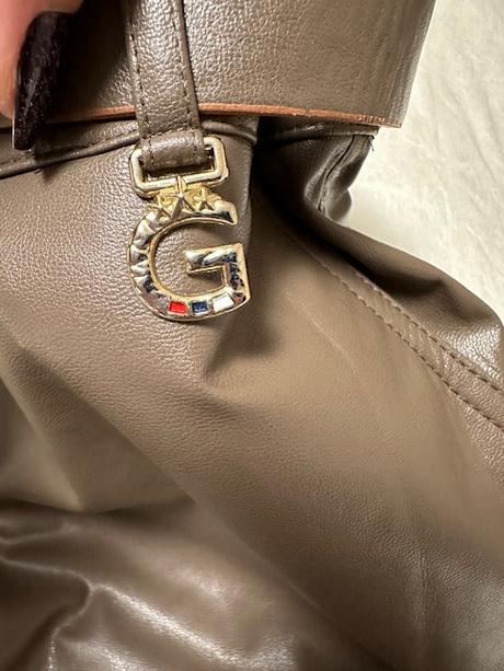 Hnedé koženkové nohavice, 40