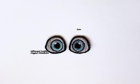 Vyšívané oči 2cm,